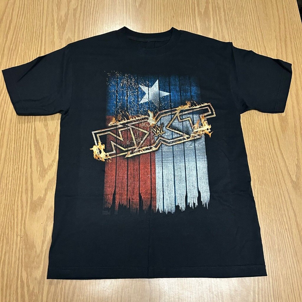 Wwe Nxt Texas Tour T-Shirt Black Size M Wrestlemania 2016